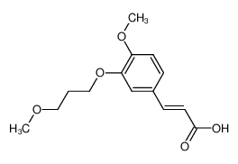 324763-36-2 spectrum, (E)-3-(4-methoxy-3-(3-methoxypropoxy)phenyl)acrylic acid