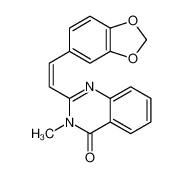 2-[(E)-2-(1,3-benzodioxol-5-yl)ethenyl]-3-methylquinazolin-4-one