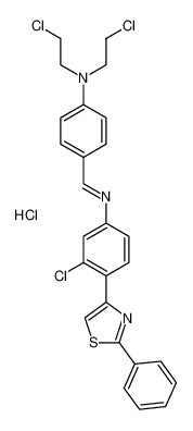 28284-54-0 structure, C26H23Cl4N3S