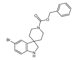 benzyl 5-bromospiro[1,2-dihydroindole-3,4'-piperidine]-1'-carboxylate 438192-14-4