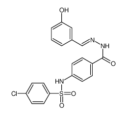 4-[(4-chlorophenyl)sulfonylamino]-N-[(3-hydroxyphenyl)methylideneamino]benzamide 477732-69-7