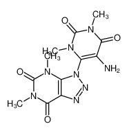 84502-11-4 spectrum, 3-(5-amino-1,3-dimethyluracil-6-yl)-4,6-dimethyl[1,2,3]triazolo[4,5-d]pyrimidine-5,7(4H,6H)-dione