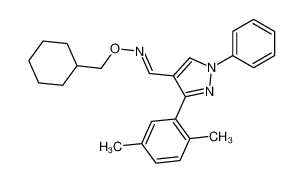 N-(cyclohexylmethoxy)-1-[3-(2,5-dimethylphenyl)-1-phenylpyrazol-4-yl]methanimine 1202859-87-7