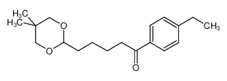 5-(5,5-二甲基-1,3-二恶烷-2-基)-1-(4-乙基苯基)-1-戊酮
