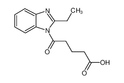 5-(2-ethylbenzimidazol-1-yl)-5-oxopentanoic acid