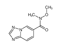 1043902-88-0 N-methoxy-N-methyl-[1,2,4]triazolo[1,5-a]pyridine-6-carboxamide