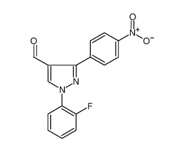 1-(2-FLUOROPHENYL)-3-(4-NITROPHENYL)-1H-PYRAZOLE-4-CARBALDEHYDE