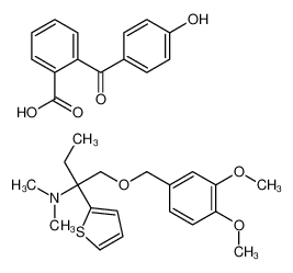 2-(4-Hydroxybenzoyl)benzoic acid - 1-[(3,4-dimethoxybenzyl)oxy]-N ,N-dimethyl-2-(2-thienyl)-2-butanamine (1:1)
