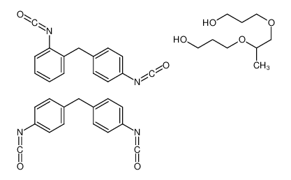 3-[2-(3-hydroxypropoxy)propoxy]propan-1-ol,1-isocyanato-2-[(4-isocyanatophenyl)methyl]benzene,1-isocyanato-4-[(4-isocyanatophenyl)methyl]benzene 75880-28-3