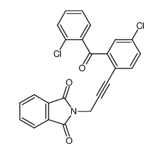 N-[[4-chloro-2-(2-chlorobenzoyl)phenyl]-3-propynyl]isoindole-1,3(2H)-dione