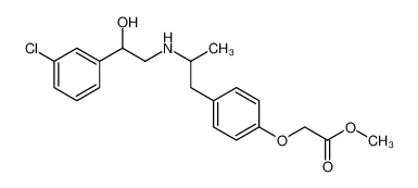 Acetic acid, 2-[4-[2-[[2-(3-chlorophenyl)-2-hydroxyethyl]amino]propyl]phenoxy]-, methyl ester