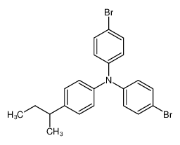 N,N-双(4-溴苯基)-4-(1-甲基丙基)苯胺