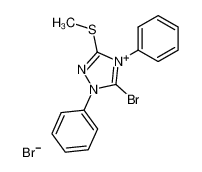 68836-19-1 5-bromo-3-(methylthio)-1,4-diphenyl-1,2,4-triazolium bromide