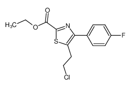 ethyl 5-(2-chloroethyl)-4-(4-fluorophenyl)-2-thiazolecarboxylate 204718-61-6