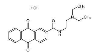 81086-02-4 N-[2-(diethylamino)ethyl]-9,10-dioxoanthracene-2-carboxamide,hydrochloride