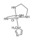 60314-39-8 spectrum, cis-bis(ethylenediamine)(N-methylimidazole)chlorocobalt(III)(2+)