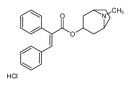 (8-methyl-8-azoniabicyclo[3.2.1]octan-3-yl) (E)-2,3-diphenylprop-2-enoate,chloride 100908-76-7