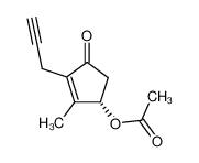 (S)-4-acetoxy-3-methyl-2-(2-propynyl)-2-cyclopenten-1-one 90428-87-8