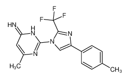 4099-59-6 6-methyl-2-[4-(4-methylphenyl)-2-(trifluoromethyl)imidazol-1-yl]pyrimidin-4-amine