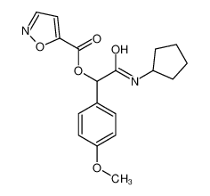 [2-(cyclopentylamino)-1-(4-methoxyphenyl)-2-oxoethyl] 1,2-oxazole-5-carboxylate 606102-37-8