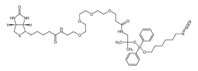 N-(4-((6-azidohexyloxy)diphenylsilyloxy)butyl)-1-(5-((3aS,4S,6aR)-2-oxo-hexahydro-1H-thieno[3,4-d]imidazol-4-yl)-pentanamido)-3,6,9,12-tetraoxapentadecan-15-amide