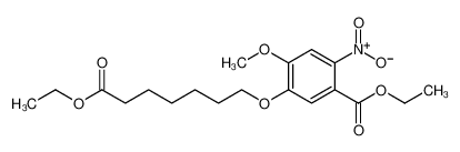 5-(7-乙氧基-7-氧代庚基氧基)-4-甲氧基-2-硝基苯甲酸乙酯