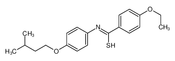 4-ethoxy-N-[4-(3-methylbutoxy)phenyl]benzenecarbothioamide 62516-82-9