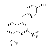 6-[[2,8-bis(trifluoromethyl)quinolin-4-yl]methyl]pyridin-3-ol 955315-33-0