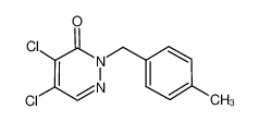 4,5-dichloro-2-[(4-methylphenyl)methyl]pyridazin-3-one 173843-86-2