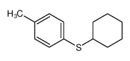 1-cyclohexylsulfanyl-4-methylbenzene 59693-93-5