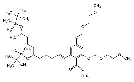 445380-26-7 methyl 4,6-bis[(2-methoxyethoxy)methyloxy]-2-[(1'E,6'R,10'S)-6',10'-bis(tert-butyldimethylsilyloxy)undec-1'-en-1'-yl]benzoate