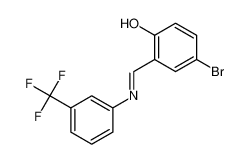 (6E)-4-bromo-6-[[3-(trifluoromethyl)anilino]methylidene]cyclohexa-2,4-dien-1-one 75854-21-6