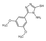 4-amino-3-(3,5-dimethoxyphenyl)-1H-1,2,4-triazole-5-thione 750624-63-6