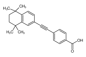 4-[2-(5,5,8,8-tetramethyl-6,7-dihydronaphthalen-2-yl)ethynyl]benzoic acid 104561-41-3