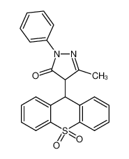 82619-85-0 4-(10,10-dioxo-9H-thioxanthen-9-yl)-5-methyl-2-phenyl-4H-pyrazol-3-one