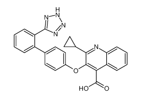 2-cyclopropyl-3-[4-[2-(2H-tetrazol-5-yl)phenyl]phenoxy]quinoline-4-carboxylic acid