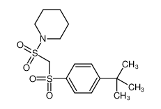 1-[(4-tert-butylphenyl)sulfonylmethylsulfonyl]piperidine 55116-77-3