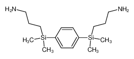 3-[[4-[3-aminopropyl(dimethyl)silyl]phenyl]-dimethylsilyl]propan-1-amine 20152-18-5