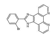 614717-88-3 structure, C19H11BrN4