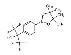 1,1,1,3,3,3-hexafluoro-2-(4-(4,4,5,5-tetramethyl-1,3,2-dioxaborolan-2-yl)phenyl)propan-2-ol