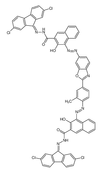 100631-97-8 structure, C62H35Cl4N9O5