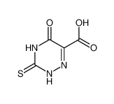 5-oxo-3-sulfanylidene-2H-1,2,4-triazine-6-carboxylic acid 7338-75-2