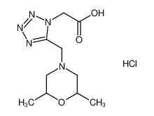 {5-[(2,6-Dimethylmorpholin-4-yl)methyl]-1H-tetrazol-1-yl}acetic acid hydrochloride 1185299-94-8