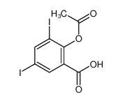 2-乙酰氧基-3,5-二碘苯甲酸