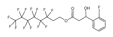 830330-61-5 spectrum, 3,3,4,4,5,5,6,6,7,7,8,8,8-tridecafluorooctyl 3-(2-fluorophenyl)-3-hydroxypropanoate