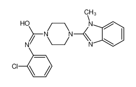 N-(2-Chlorophenyl)-4-(1-methyl-1H-benzimidazol-2-yl)-1-piperazine carboxamide
