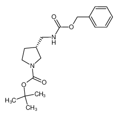 tert-butyl (R)-3-(N-benzyloxycarbonyl)aminomethylpyrrolidine-1-carboxylate 879275-54-4
