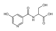 3-Hydroxy-2-[(5-hydroxy-pyridine-3-carbonyl)-amino]-propionic acid 28854-76-4