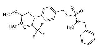 639008-10-9 N-{4-[2-(benzylmethylsulfamoyl)ethyl]phenyl}-N-(2,2-dimethoxyethyl)-2,2,2-trifluoroacetamide