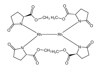 132435-65-5 structure, C24H32N4O12Rh2